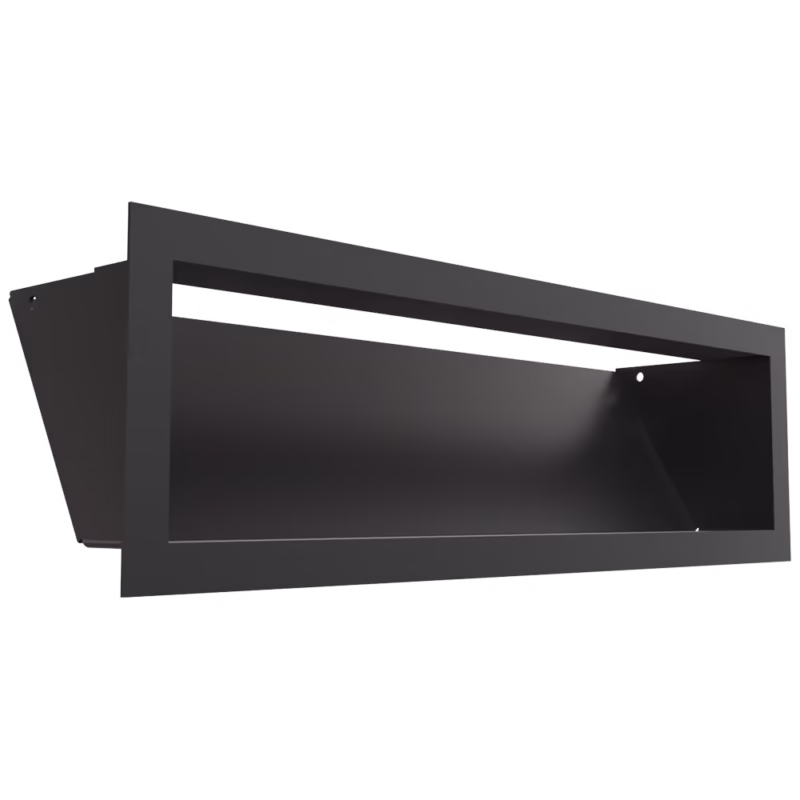 Varmluftsgaller 12x40 Svart Slim